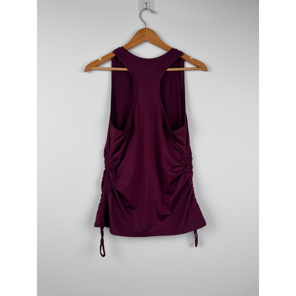 Avia Tank Top Women Large L Excellent Ruched Side Cinch Athleisure Racerback